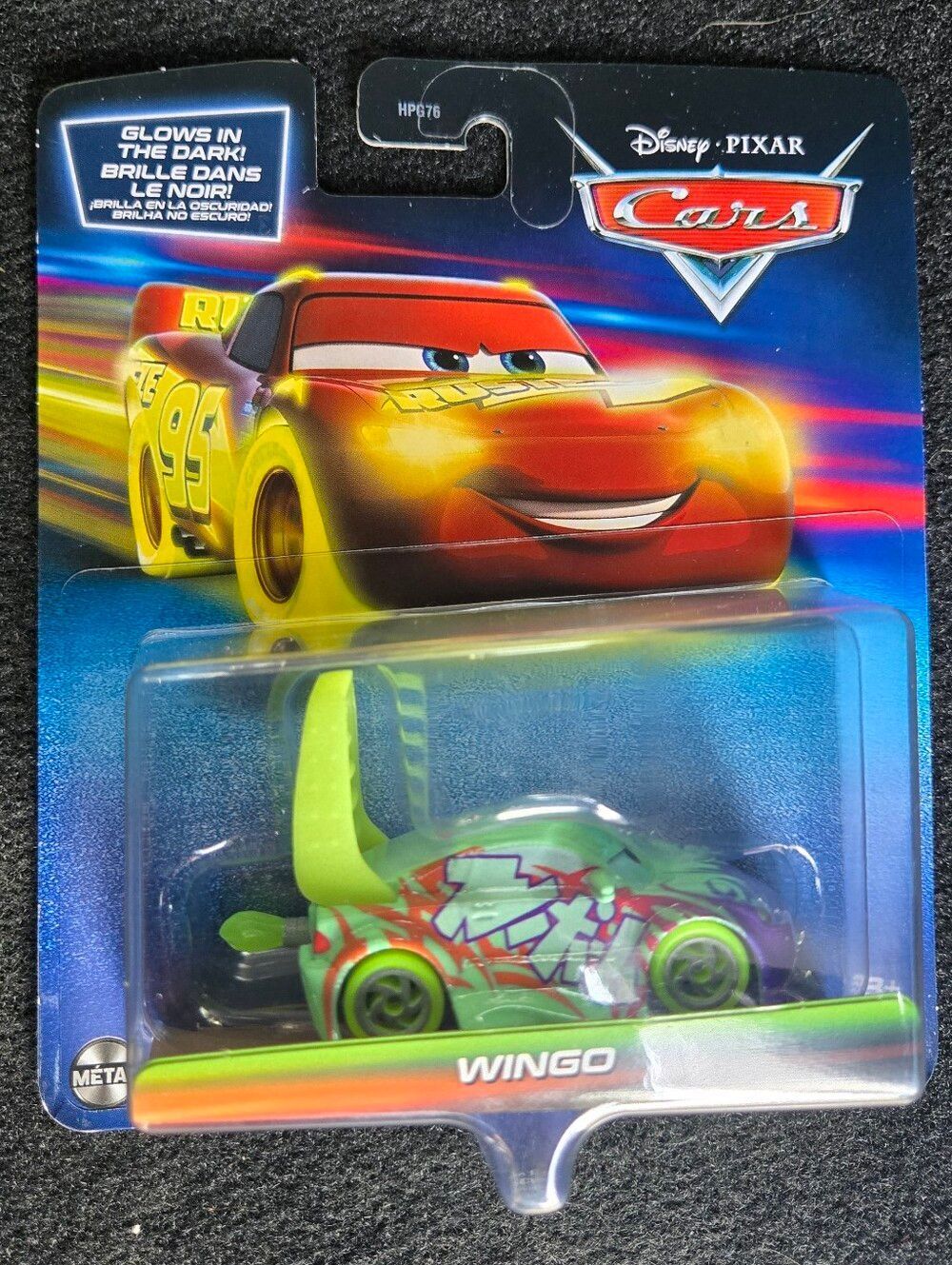 Disney Pixar Cars Wingo Racer Glow In The Dark Kids Toy Car